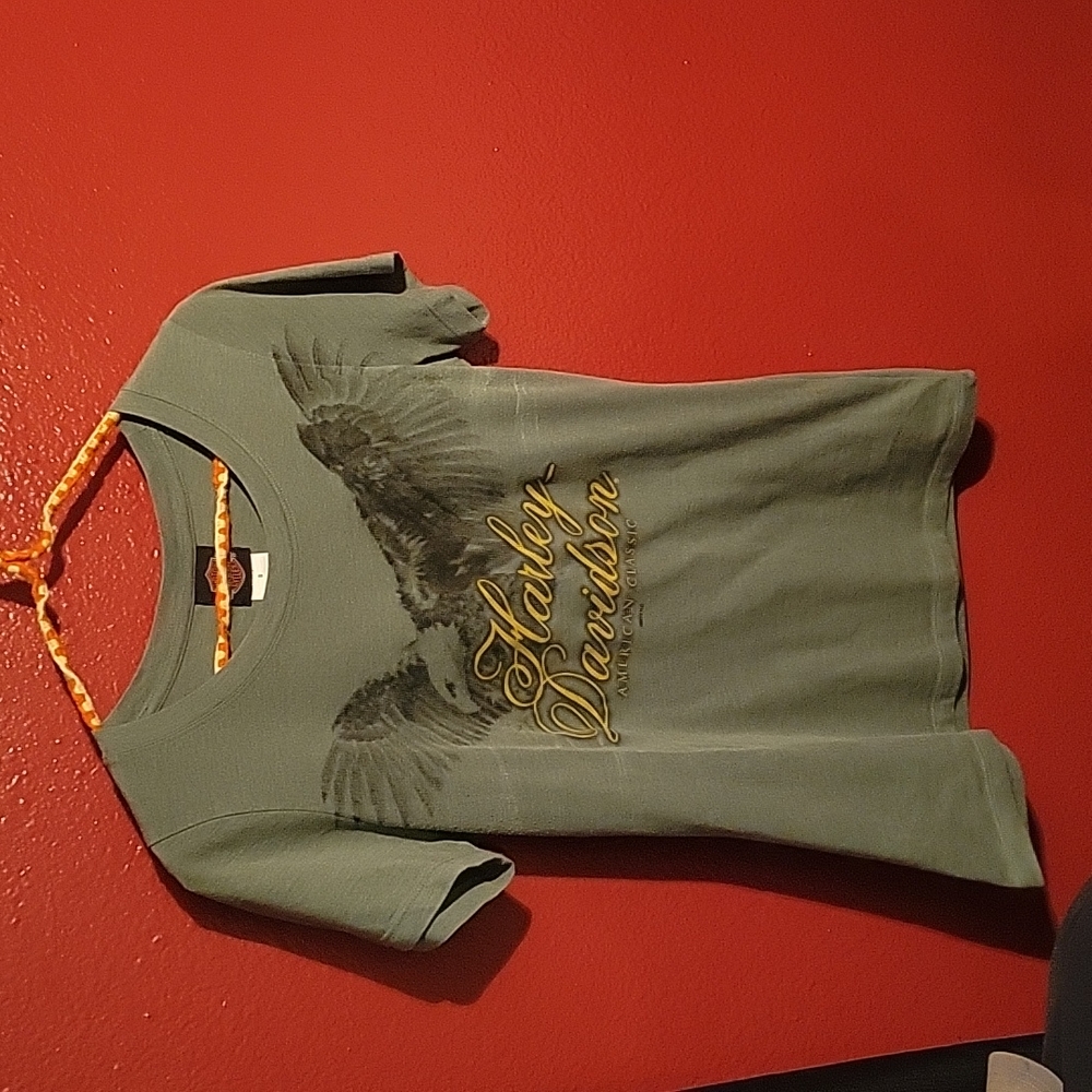 Like new green Harley-Davidson tshirt- S